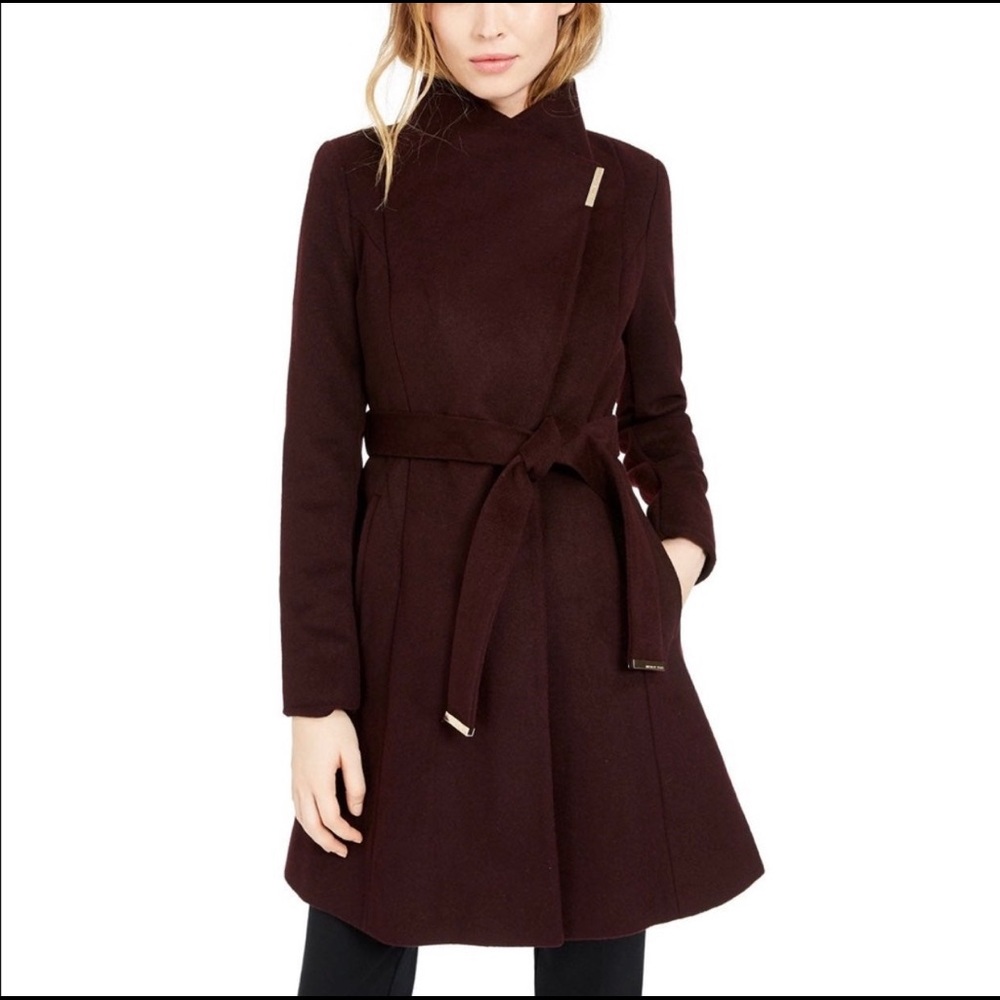 Michael Michael Kors wrap belted coat